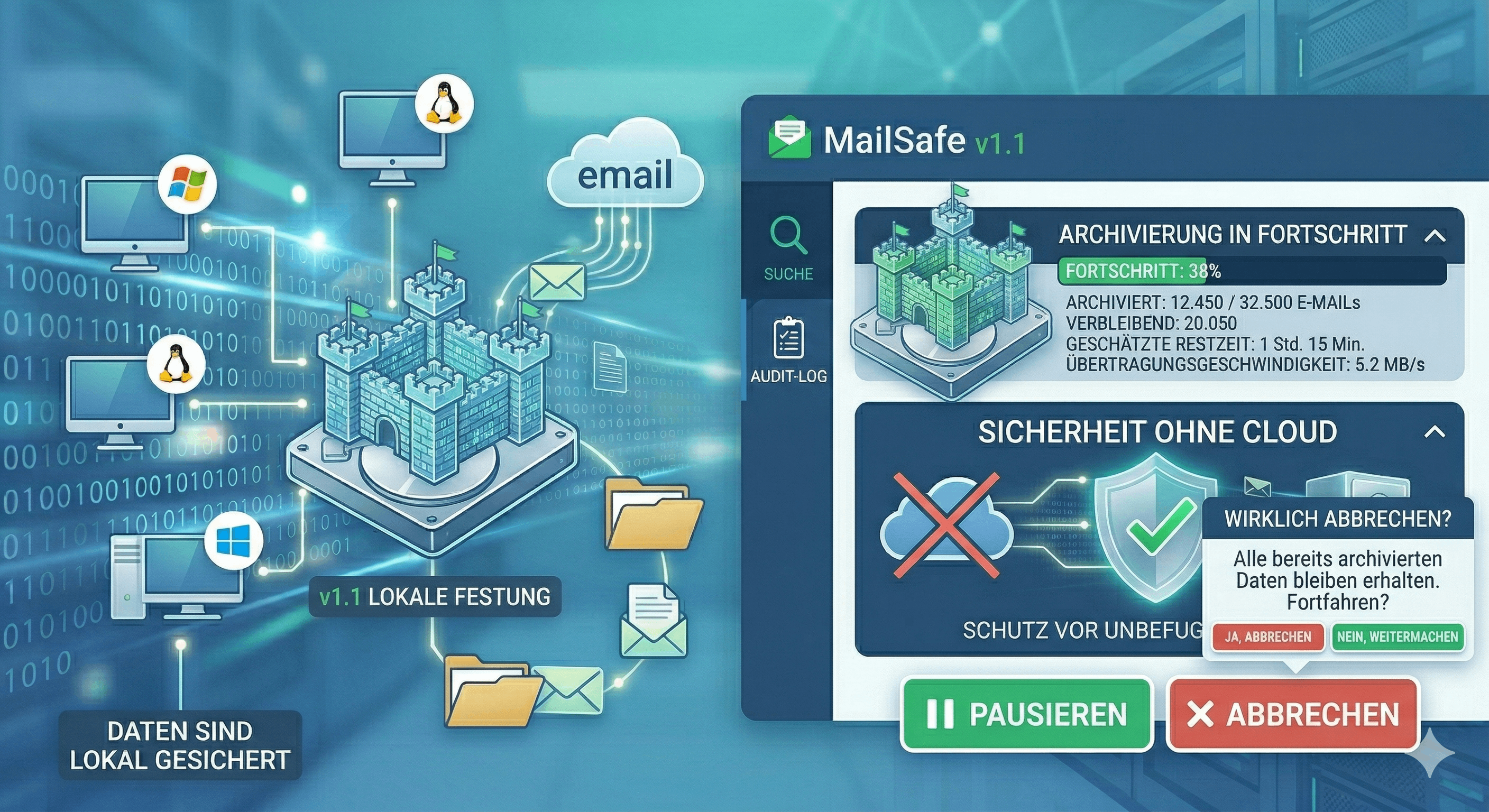 MailSafe 1.1: Neue Funktionen für noch bessere E-Mail-Archivierung