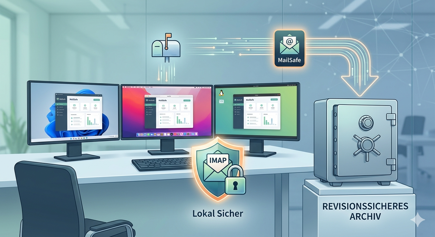 MailSafe: E-Mail-Archivierung, die Ihre Daten lokal hält - Kein Cloud-Zwang!